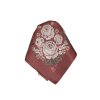 Folklore scarf Ondrit VSh 76x76 HYDRANGEA WITH WHIPS maroon