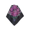 Folklore scarf Ondrit Vsh 76x76 HYDRANGEA WITH WHIPS black