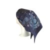 Folklore scarf Ondrit Vsh 76x76 HYDRANGEA WITH WHIPS blue