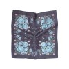 Folklore scarf Ondrit Vsh 76x76 HYDRANGEA WITH WHIPS blue