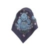 Folklore scarf Ondrit Vsh 76x76 HYDRANGEA WITH WHIPS blue
