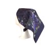 Folklore scarf Ondrit Vsh 76x76 HYDRANGEA WITH WHIPS blue