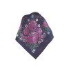 Folklore scarf Ondrit VSh 76x76 HYDRANGEA WITH WHIPS blue