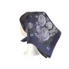 Folklore scarf Ondrit VSh 80x80 HYDRANGEA WITH WHIPS blue
