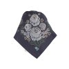 Folklore scarf Ondrit VSh 80x80 HYDRANGEA WITH WHIPS blue