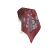 Folklore scarf Ondrit VSh 76x76 HYDRANGEA maroon
