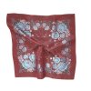 Folklore scarf Ondrit VSh 76x76 HYDRANGEA maroon
