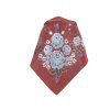 Folklore scarf Ondrit VSh 76x76 HYDRANGEA maroon