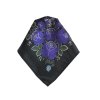 Folklore scarf Ondrit VSh 76x76 BOUQUET WITH WHIPS black