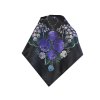 Folklore scarf Ondrit VSh 76x76 LILY OF THE VALLEY black