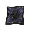 Folklore scarf Ondrit Vsh 76x76 HYDRANGEA WITH WHIPS black