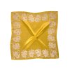 Šátek Ondrin VSh 76x76 RŮŽE S KRAJKOU žlutá
