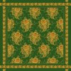 Folklore scarf Ondrin Vsh 76x76 WINE LEAF green