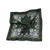 Folklore scarf Ondrit Vsh 76x76 HYDRANGEA WITH WHIPS green