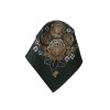 Folklore scarf Ondrit Vsh 76x76 HYDRANGEA green