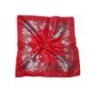 Folklore scarf Ondrit Vsh 76x76 HYDRANGEA WITH WHIPS red