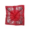 Šátek Ondrit VSh 76x76 ZVONKY se šlahouny červená