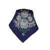 Folklore scarf Ondrit Vsh 76x76 HYDRANGEA blue