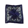 Folklore scarf Ondrit Vsh 76x76 HYDRANGEA blue
