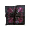 Folklore scarf Ondrit Vsh 76x76 HYDRANGEA black