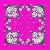 Folklore scarf Ondrit VSh 76x76 HYDRANGEA WITH WHIPS fuchsia
