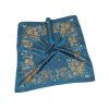 Šátek Ondrit VSh 76x76 ZVONKY se šlahouny tyrkys petrol