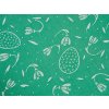 TABLECLOTH ODASKA 50x50 SNOWFLAKE green