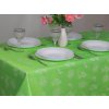 Tablecloth Odaska SNOWFLAKES light green