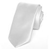 Tie PESh 8 cm satin white