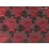 MH000524 Ondrin 160 krojový brokát MALÝ KVĚT černá 20406 353 černá osnova – černáčervená