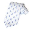 Tie PESh 8 cm anchor blue