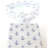 Tie PESh 8 cm anchor blue