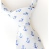 Tie PESh 8 cm anchor blue