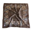 Šátek Ondrit VSh 76x76 ZVONKY se šlahouny hnědá