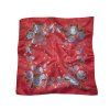 Folklore scarf Ondrit VSh 76x76 PRIMAVARA cherry