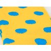 Socks with large yellow polka dots