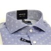 DR Shark business shirt flower blue