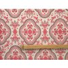 M0000186 Luxusní brokát 160 50749 MEDAILON ecru R5238 r33 režná osnova červenávínová (2)