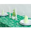 Tablecloth Odaska SNOWFLAKES green