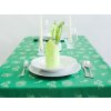 Tablecloth Odaska SNOWFLAKES green