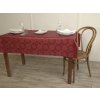 Tablecloth Odaska flowers burgundy