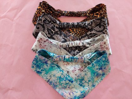 ČELENKA POTISK 100% hedvábí