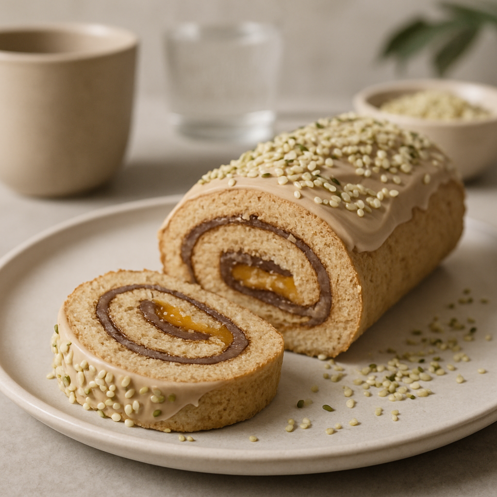 HEFU roláda s marhuľovým džemom a vegánskou nutellou