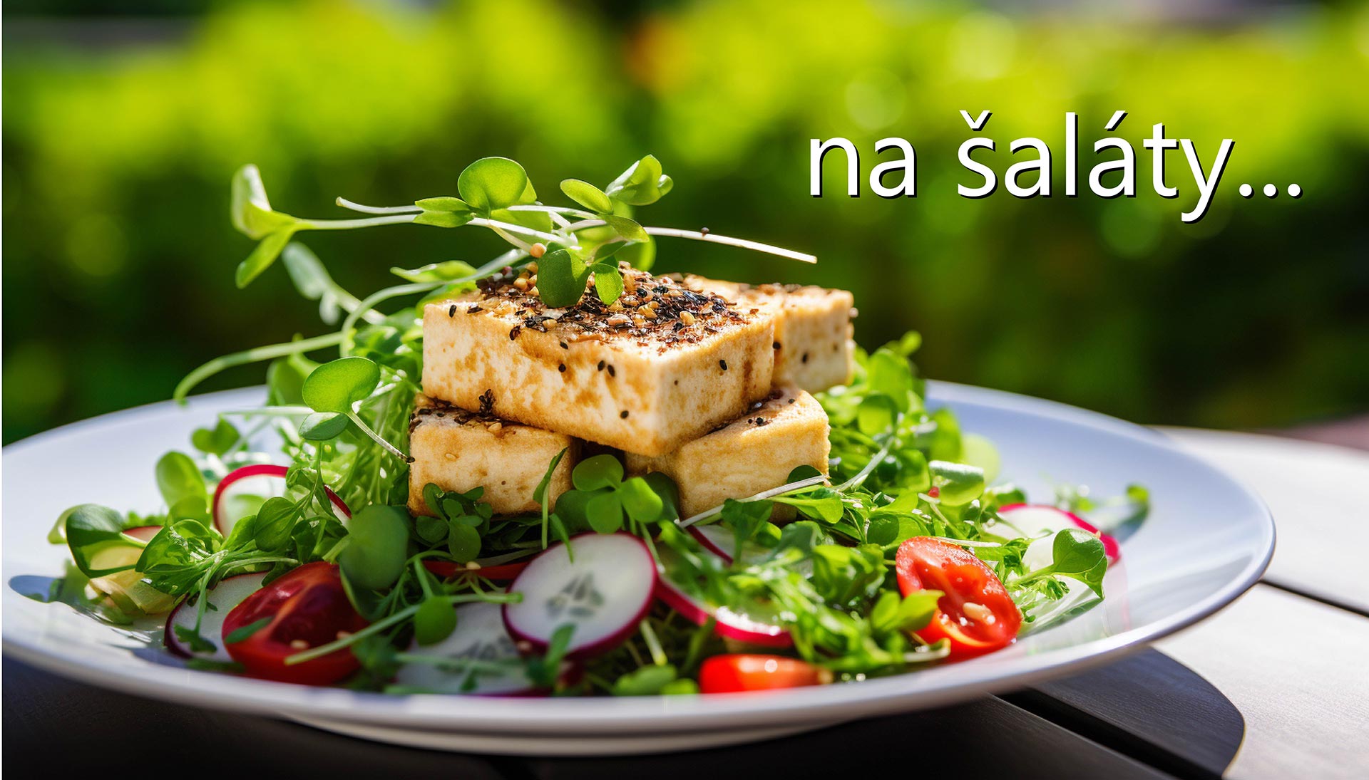 Konopné tofu. Na šaláty.
