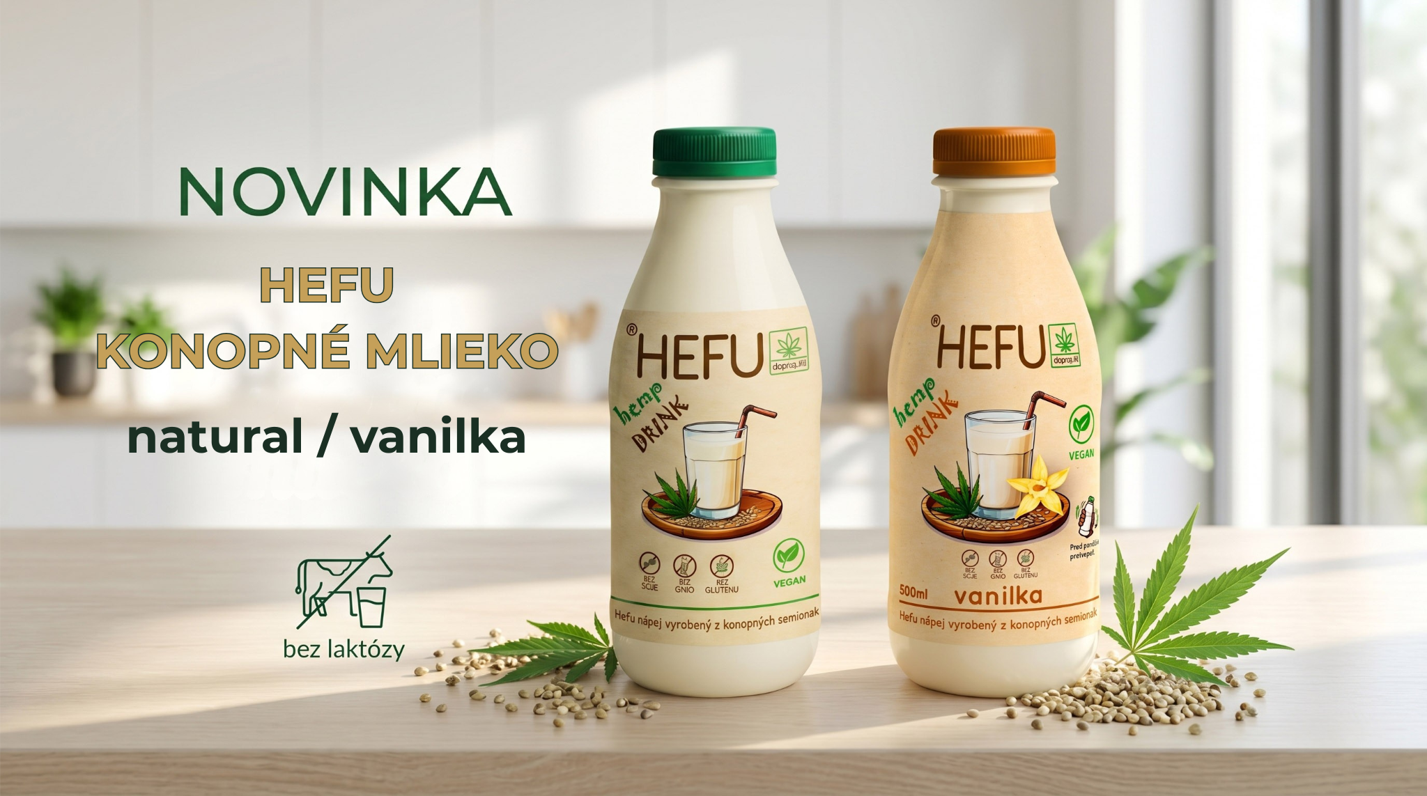 Novinka. Konopné mlieko