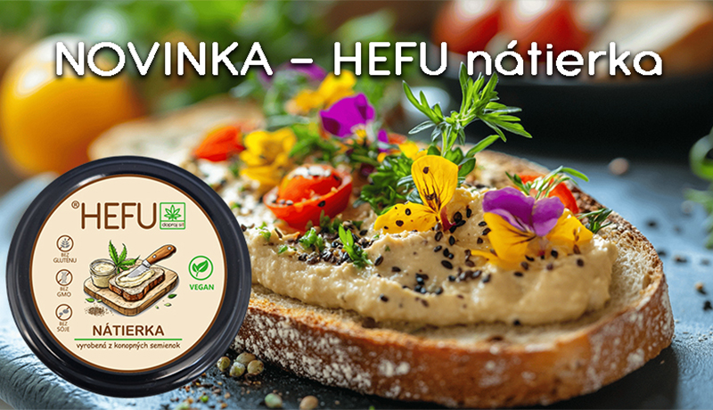 HEFU nátierka. Lahodná nátierka z konopného tofu.