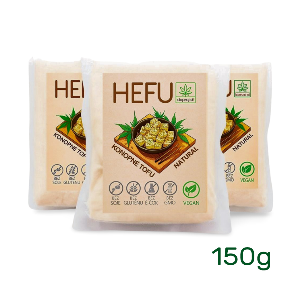 E-shop HEFU - konopné tofu TRIO. 3ks / 150 g