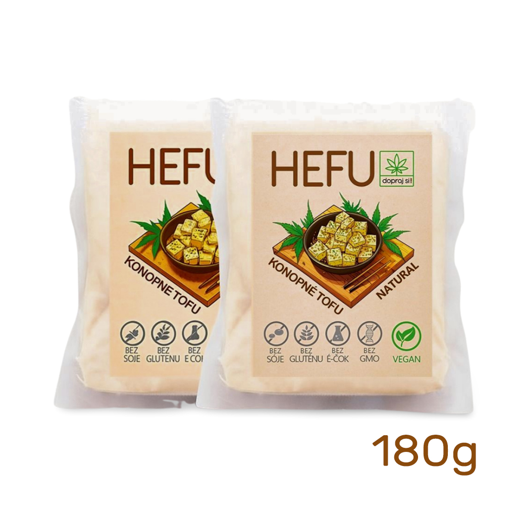 E-shop HEFU - konopné tofu DUOBLE. 2ks / 180 g