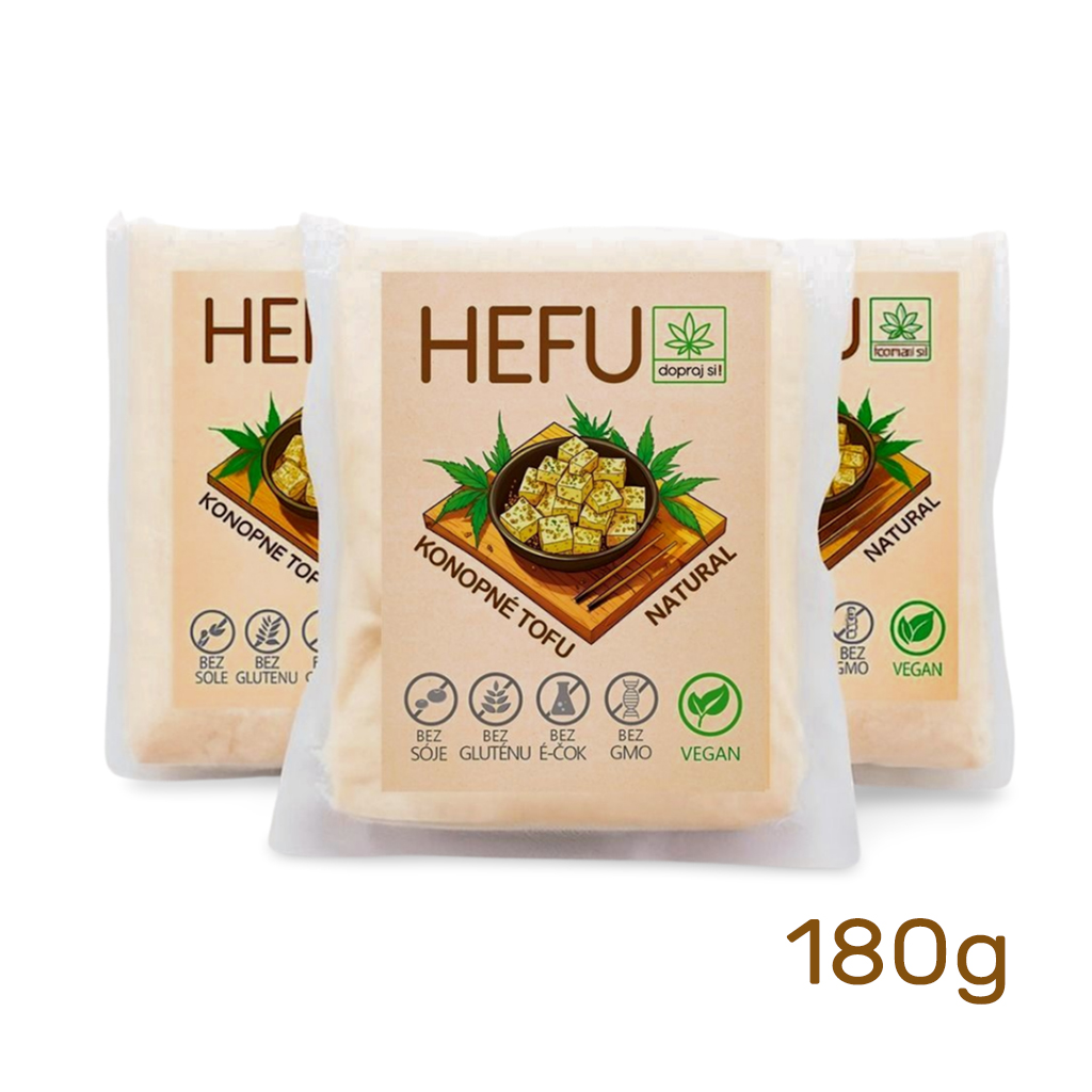 E-shop HEFU - konopné tofu TRIO. 3ks / 180 g