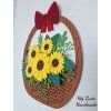 Letní košík se slunečnicemi